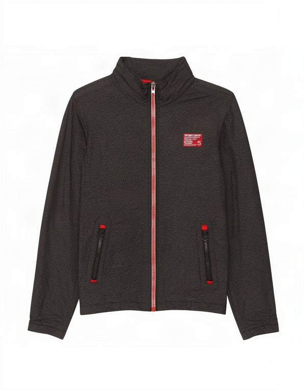 Superdry Mens Windbreaker Jacket UK 36 Small Grey Nylon