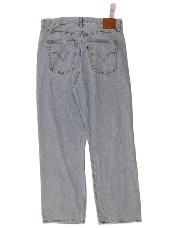 LEVI'S Womens Ribcage Straight Jeans W31 L29 Blue Cotton