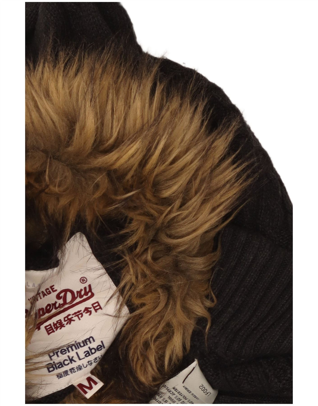 SUPERDRY Womens Longline Turtle Neck Jumper Sweater UK 12 Medium Grey