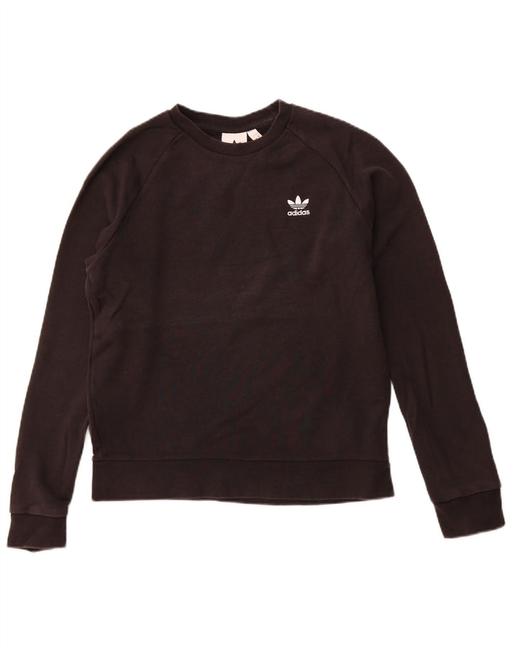 Adidas Womens Sweatshirt Jumper Small Black Cotton