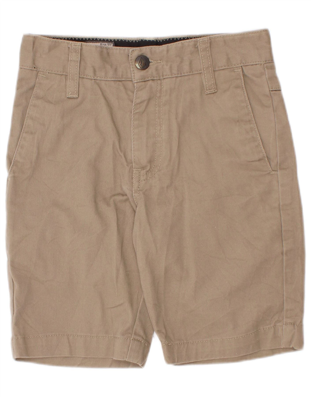 Volcom Boys Chino Shorts 7-8 Years W22 Beige Cotton