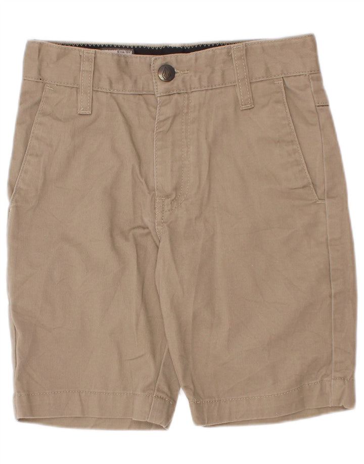 Volcom Boys Chino Shorts 7-8 Years W22 Beige Cotton