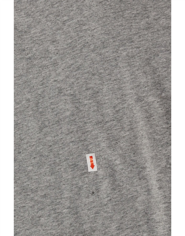 TOMMY HILFIGER Womens T-Shirt Top UK 14 Medium Grey Cotton Vintage Tommy Hilfiger and Second-Hand Tommy Hilfiger from Messina Hembry 