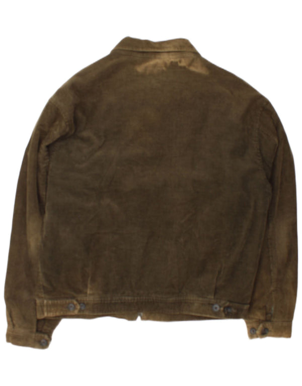 Gap Mens Corduroy Jacket UK 38 Medium Khaki Cotton