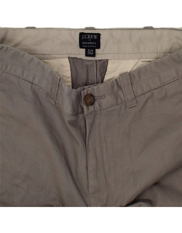 J. CREW Womens Gramercy Chino Shorts W31 Medium Grey Cotton Vintage J. Crew and Second-Hand J. Crew from Messina Hembry 