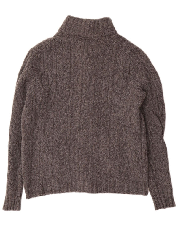 Massimo Dutti Womens Cardigan Sweater UK 14 Medium Grey