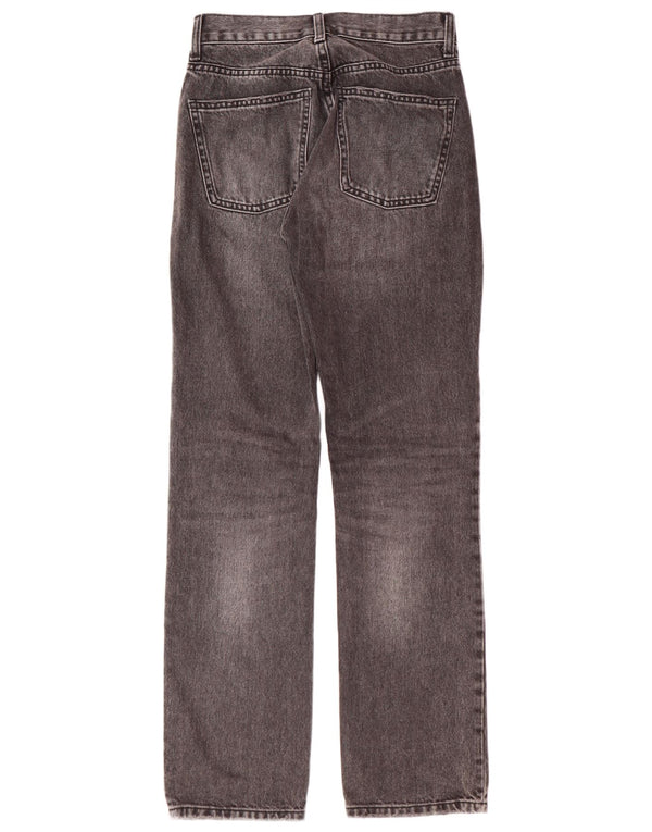 Zara Womens Regular Fit Straight Jeans EU 34 2XS W24 L30 Grey Classic