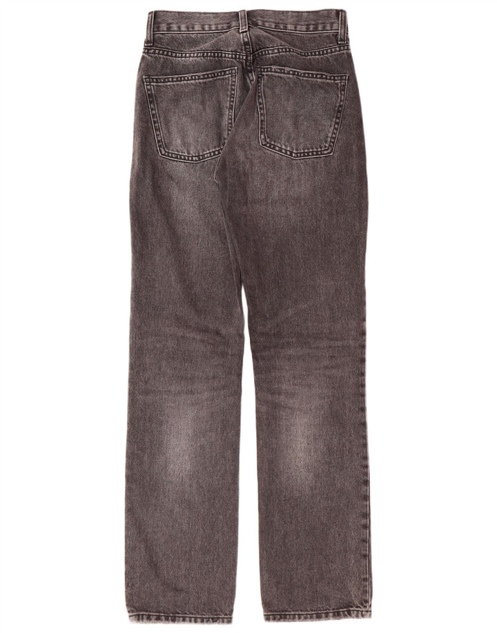 Zara Womens Regular Fit Straight Jeans EU 34 2XS W24 L30 Grey Classic
