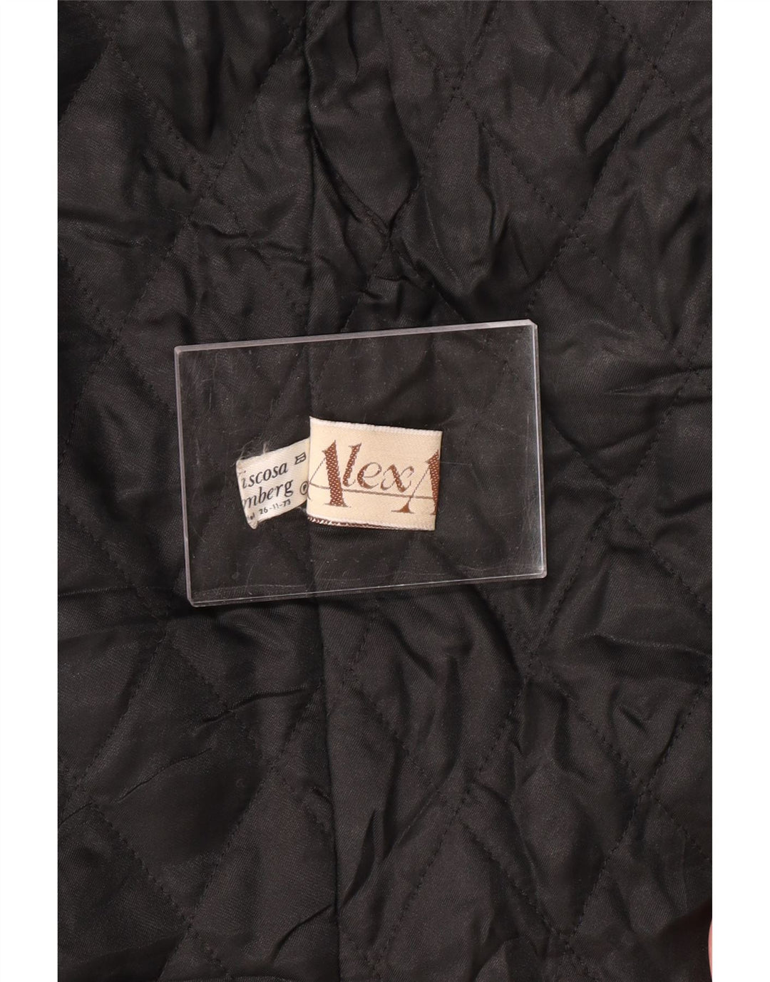 VINTAGE Womens Leather Coat EU 40 Medium Black Leather