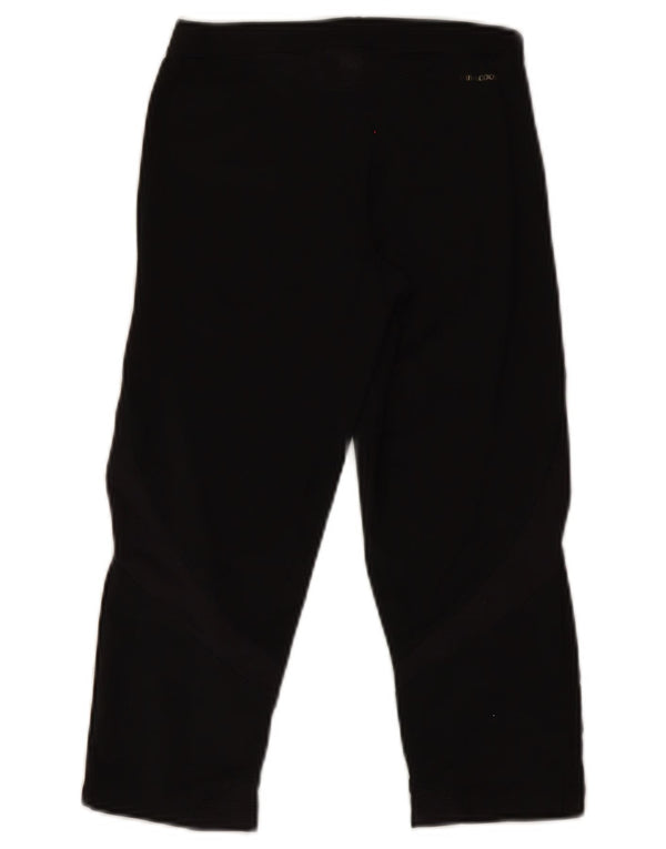 Adidas Womens Climacool Capri Leggings UK 10 Small Black Polyester