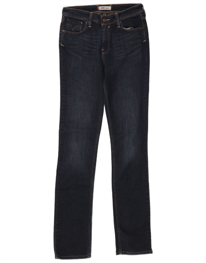 LEVI'S Mens 628 Slim Jeans W30 L34 Navy Blue Cotton
