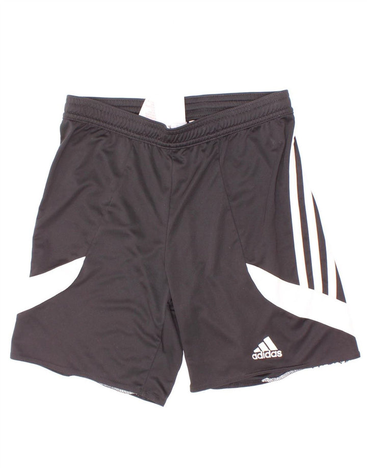 Adidas Boys Sport Shorts 9-10 Years Medium Black Colourblock Polyester