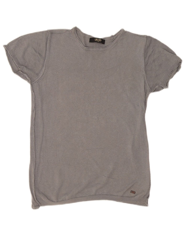 Liu Jo Mens T-Shirt Top Medium Grey Cotton