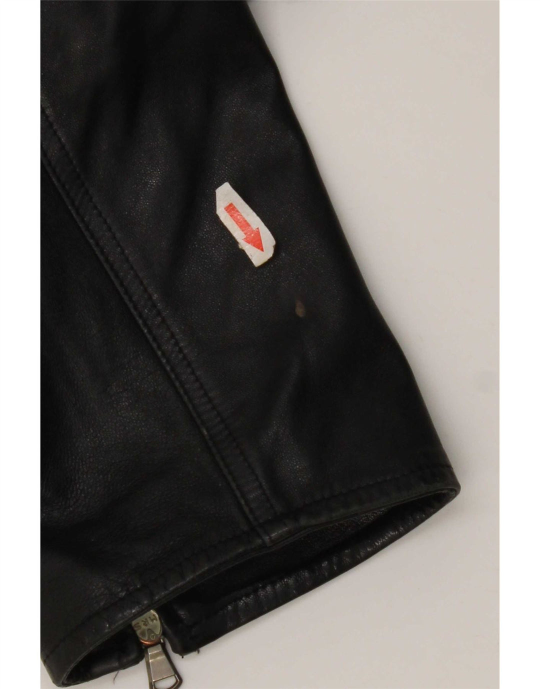 Vintage Womens Leather Jacket UK 14 Medium Black Leather