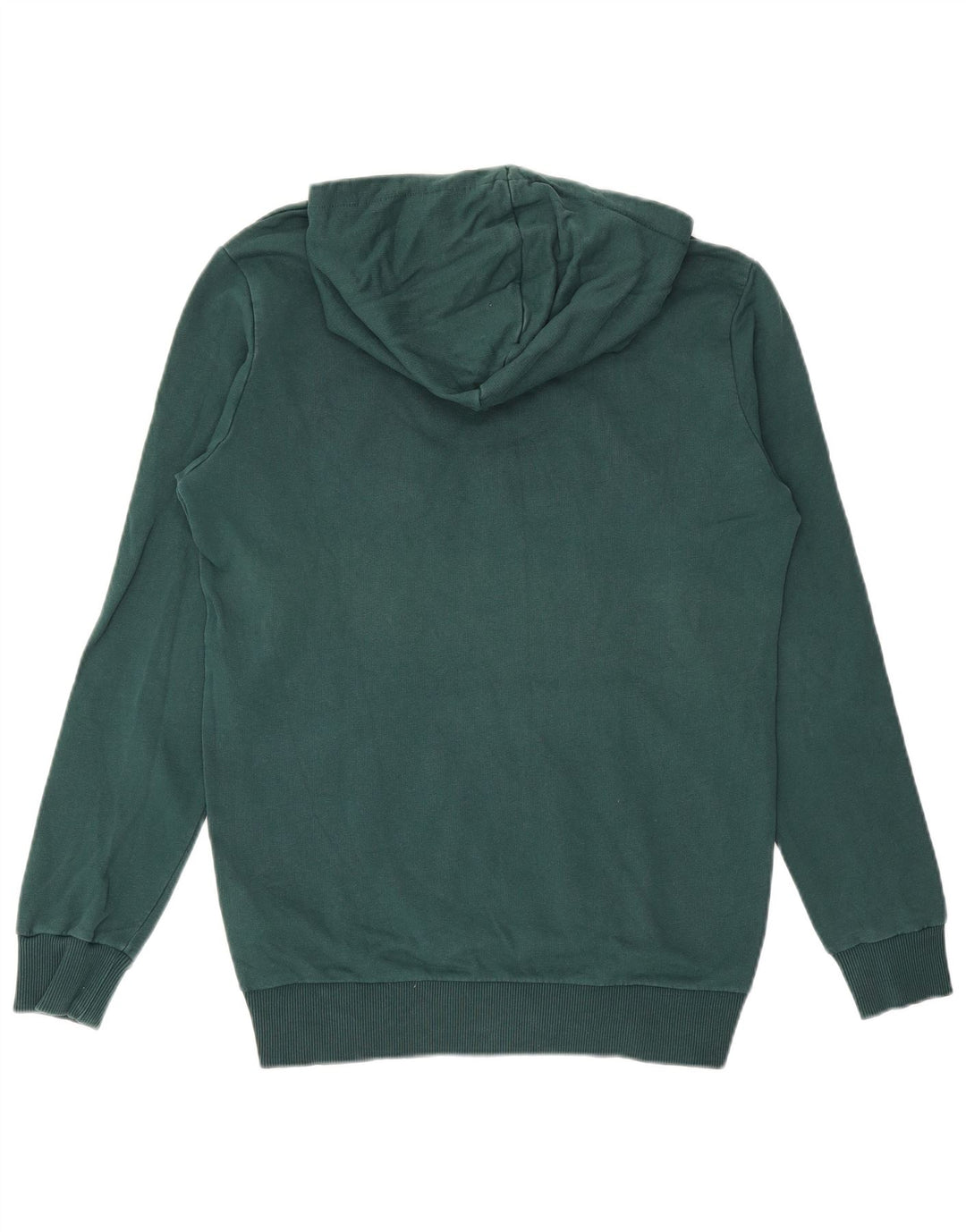 PUMA Mens Graphic Hoodie Jumper Small Green Cotton