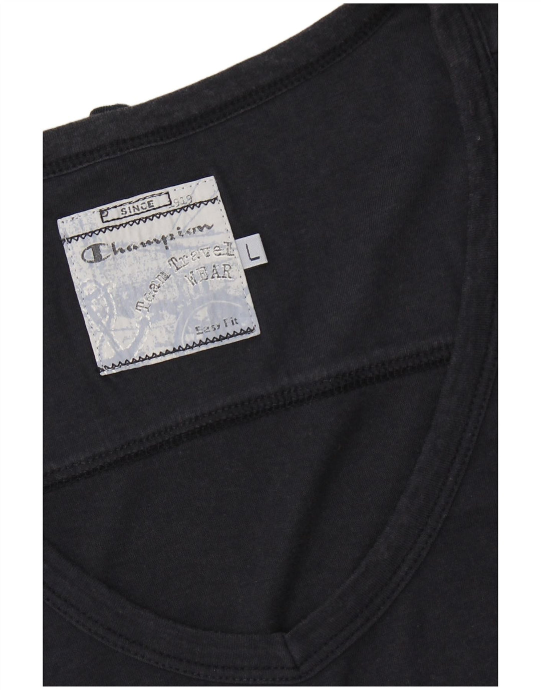 CHAMPION Womens Vest Top UK 14 Large Navy Blue