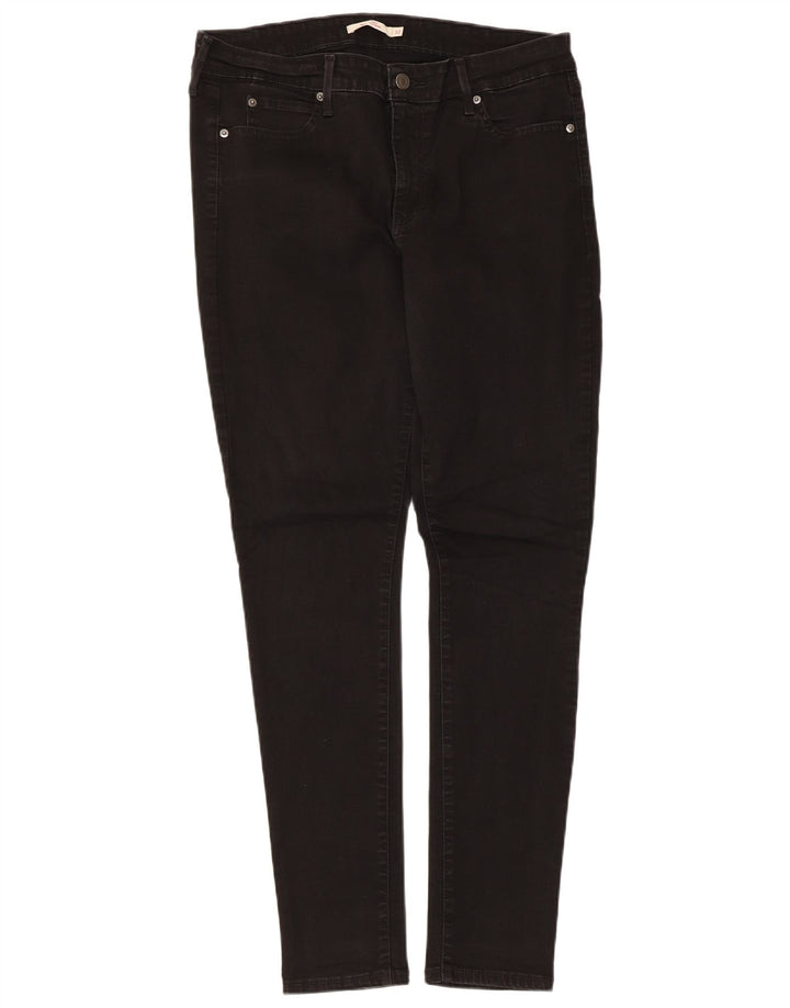 Levi's Womens 711 Skinny Jeans W32 L30 Black