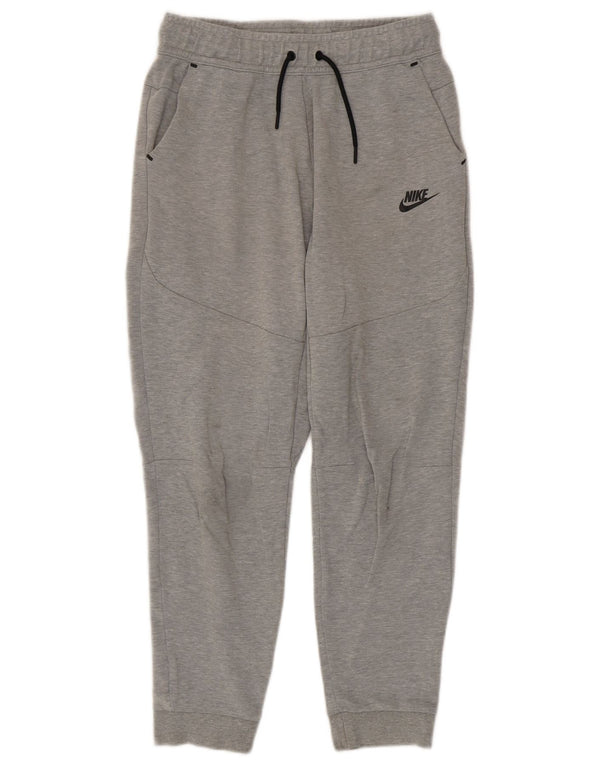 Nike Boys Tracksuit Trousers Joggers 13-14 Years XL Grey Flecked Cotton