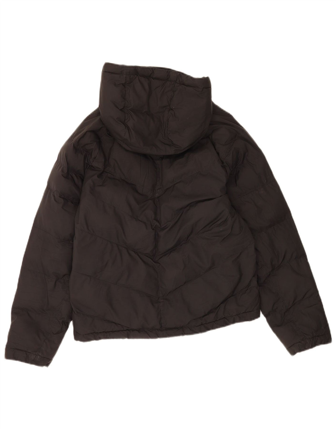 Nike Girls Hooded Padded Jacket 12-13 Years Large  Black Polyester