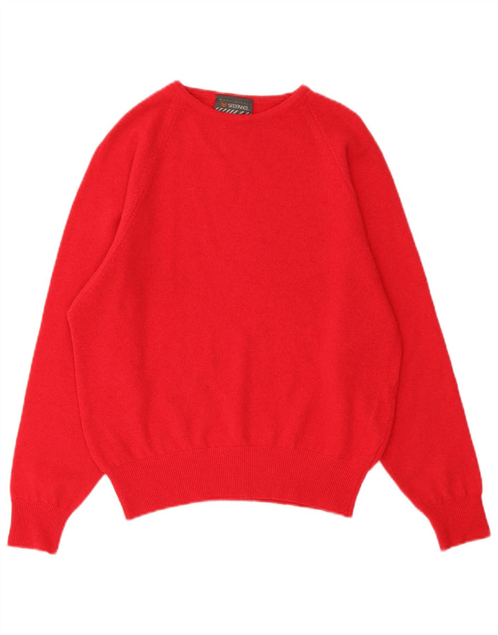 Stefanel Womens Crew Neck Jumper Sweater IT 46 Large Pink
