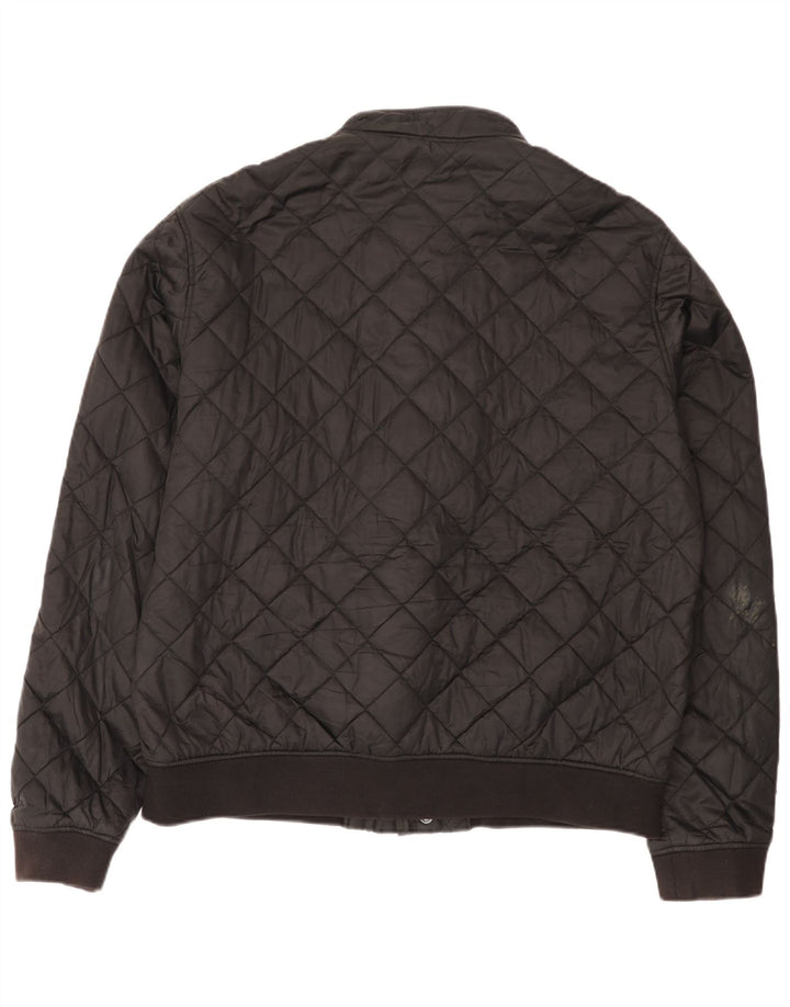 Barbour Mens Quilted Jacket UK 44 2XL Black Polyamide