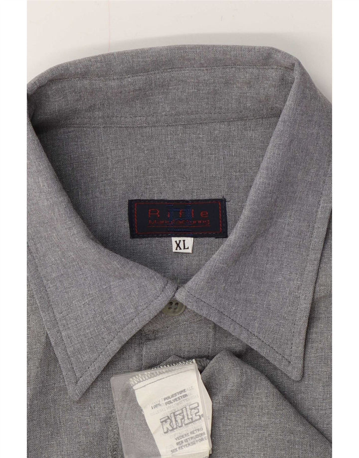 Rifle Mens Shirt XL Grey Polyester
