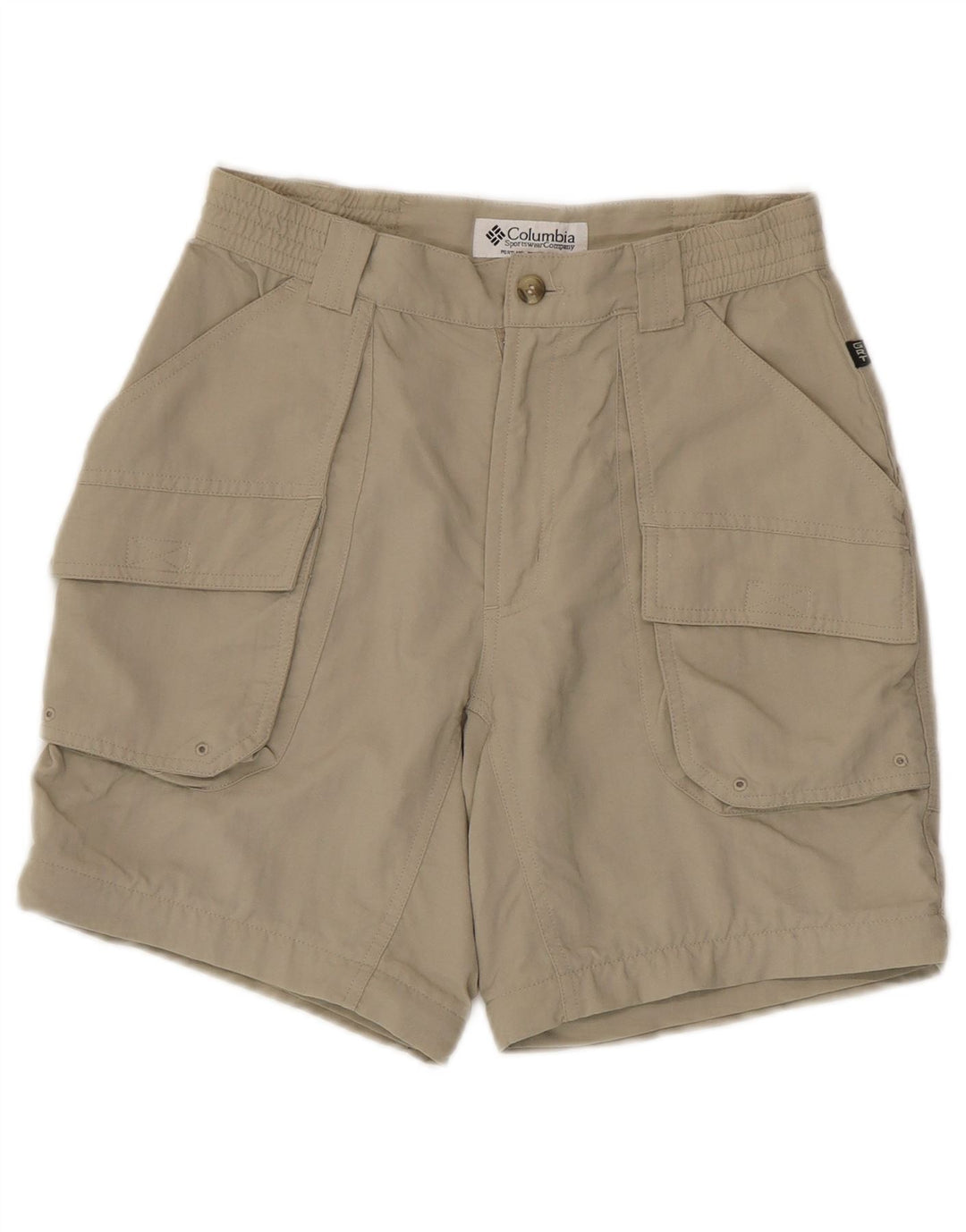 Columbia Womens Cargo Shorts W28 Medium Beige Nylon