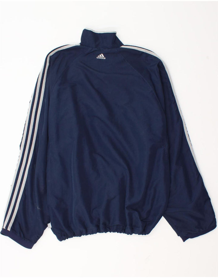 Adidas Mens Graphic Pullover Tracksuit Top UK 40/42 Medium Navy Blue