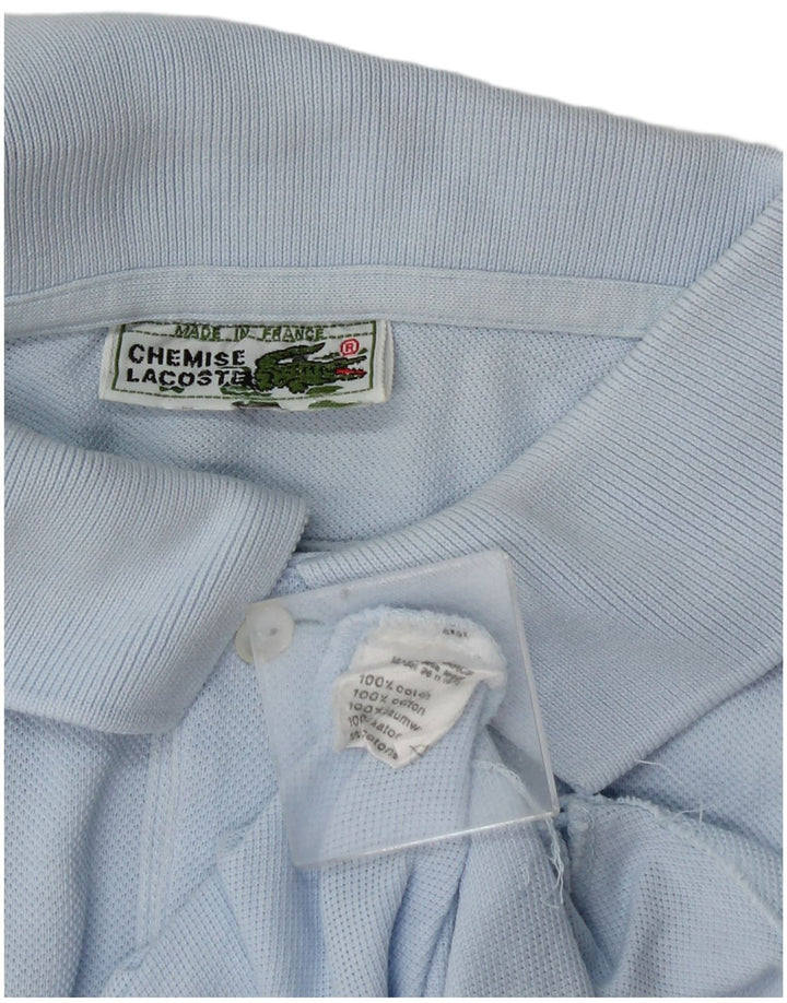 Lacoste Mens Polo Shirt Large Blue Cotton