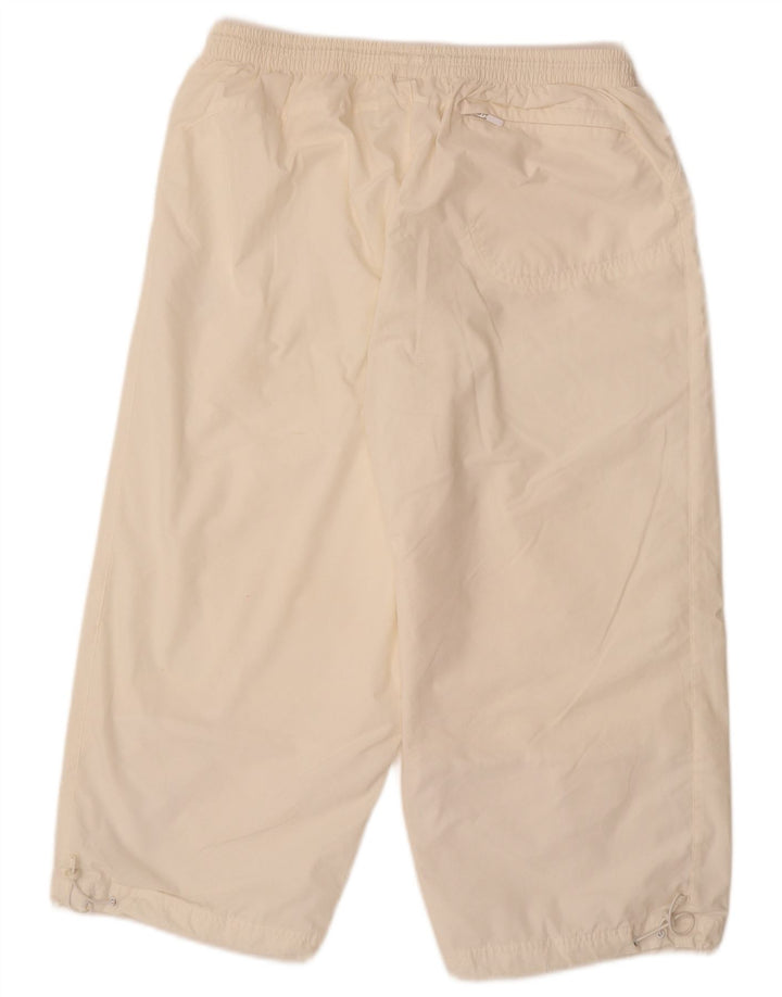 ADIDAS Mens Bermuda Sport Shorts Large  Off White Polyester