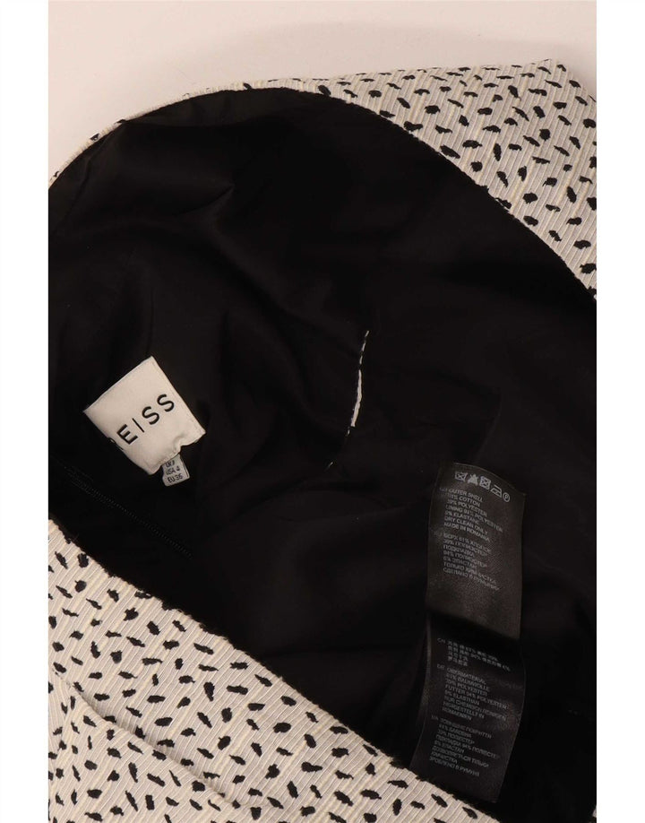 Reiss Womens Playsuit UK 8 Small White Spotted Cotton