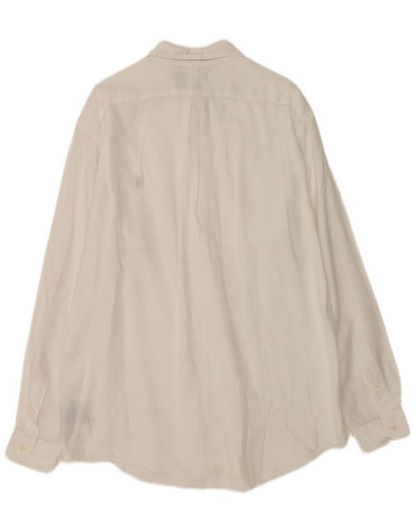 Polo Ralph Lauren Mens Ellington Shirt Large White Linen