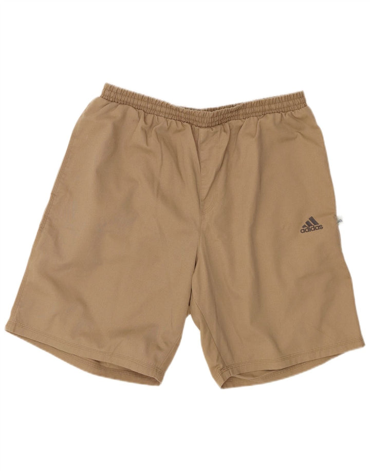Adidas Mens Casual Shorts Large W32 Beige Polyester