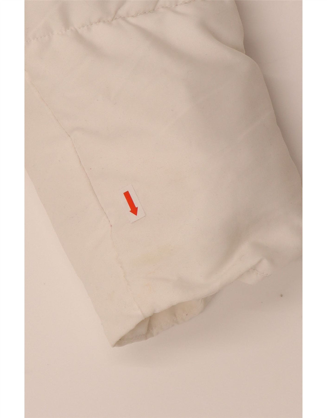 ELLESSE Womens Hooded Crop Padded Jacket UK 14 Large White Polyester