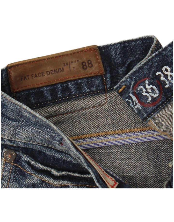 Fat Face Mens Bootcut Jeans W36 L32 Navy Blue Cotton