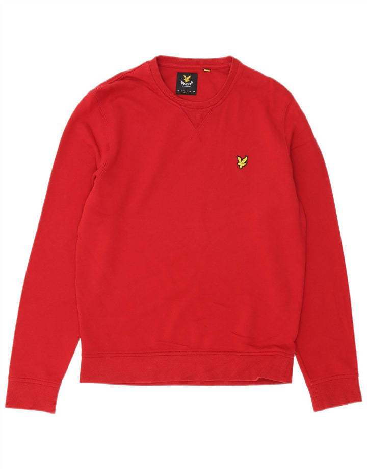 LYLE & SCOTT Mens Sweatshirt Jumper Medium Red Cotton