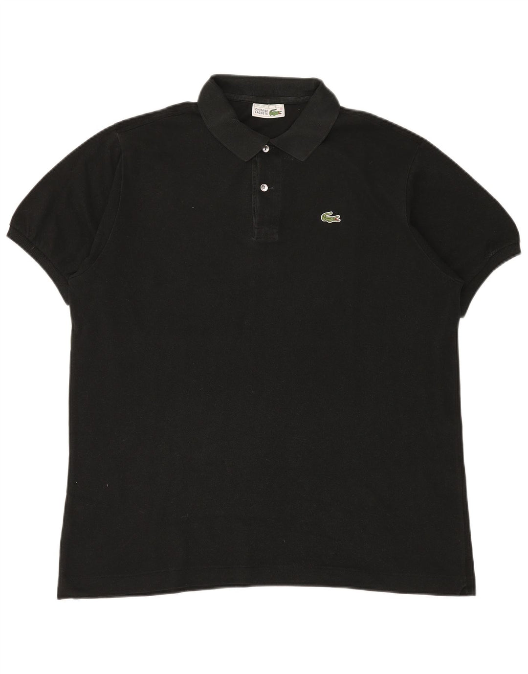 LACOSTE Mens Polo Shirt Size 6 XL Black Cotton