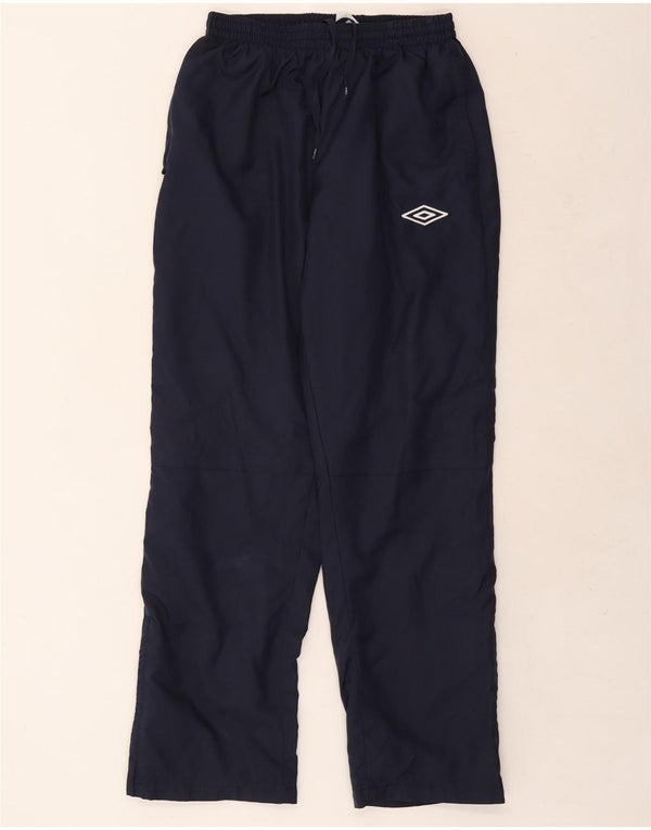 UMBRO Mens Tracksuit Trousers Large  Navy Blue Polyester