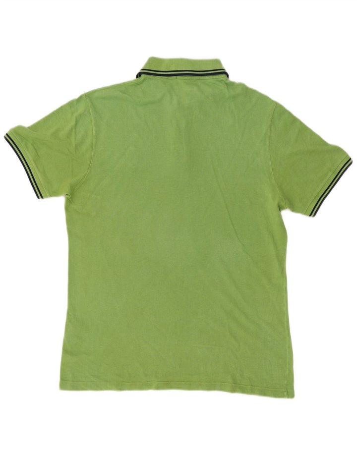 Fred Perry Mens Polo Shirt Medium Green Cotton