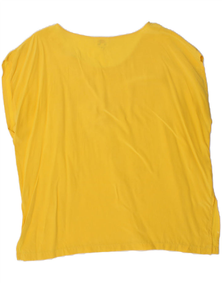CHERIE Womens Sleeveless Blouse Top IT 52 2XL Yellow Vintage cherie and Second-Hand cherie from Messina Hembry 