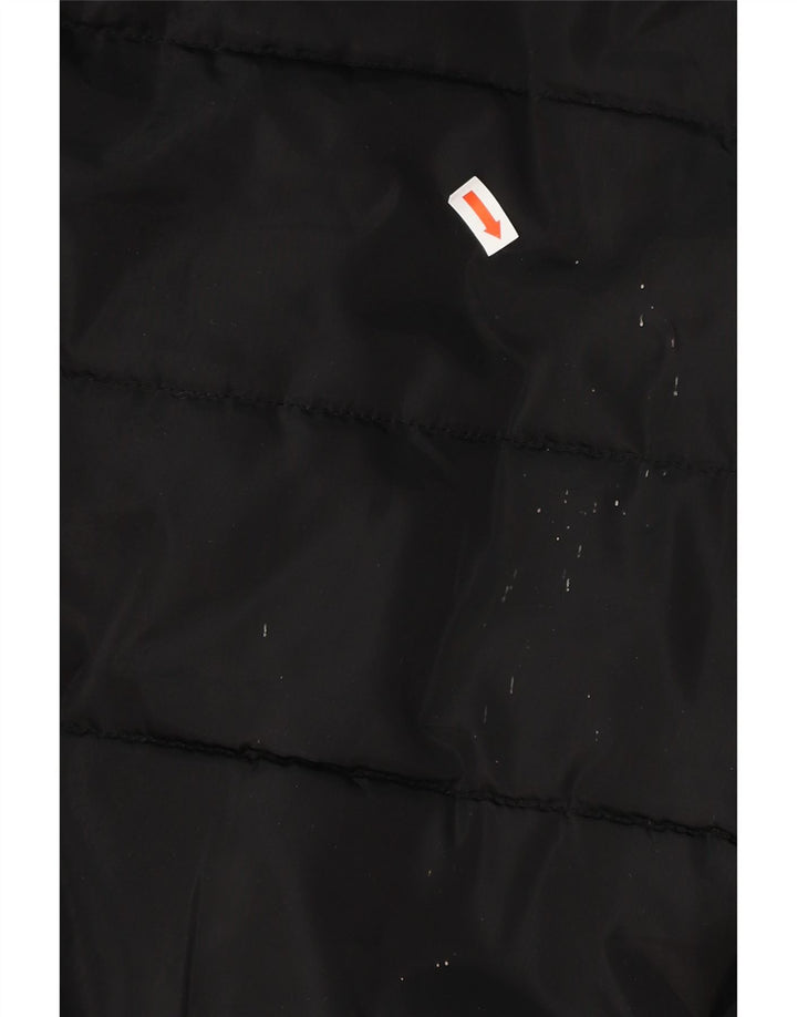 SUPERDRY Mens Hooded Padded Jacket UK 40 Large Black Polyester Vintage Superdry and Second-Hand Superdry from Messina Hembry 