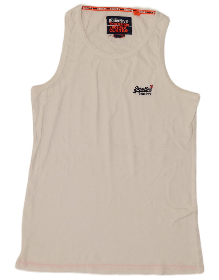 SUPERDRY Mens Vest Top Small White
