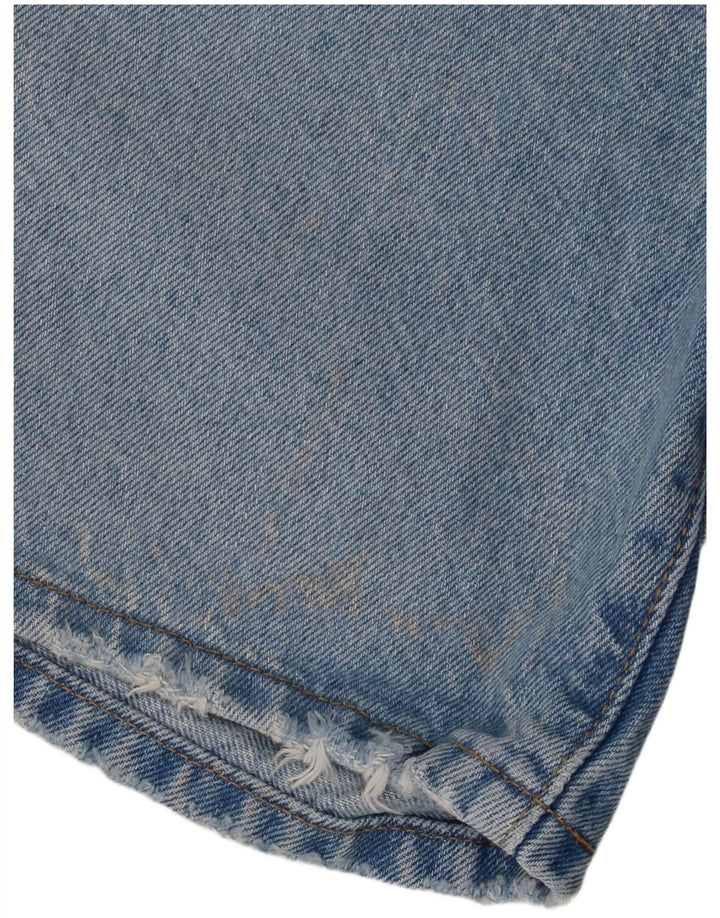 LEVI'S Womens 501 High Waist Distressed Denim Shorts W27 Medium Blue