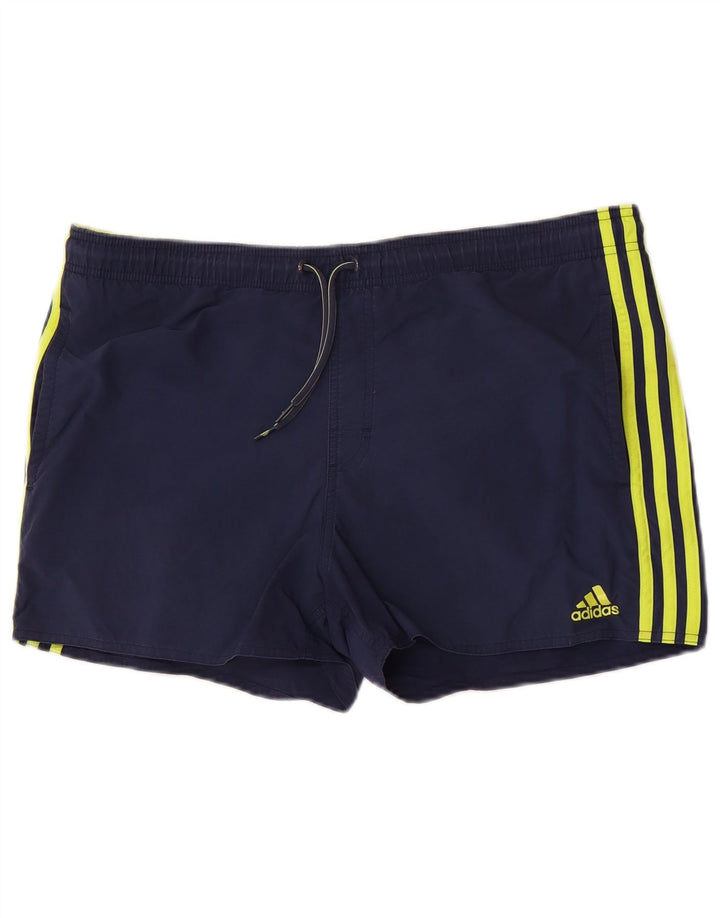 Adidas Mens Swimming Shorts Medium Navy Blue Nylon