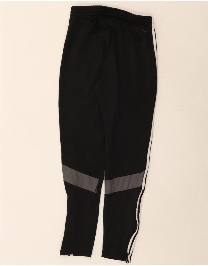 ADIDAS Mens Climalite Tracksuit Trousers Small Black Colourblock Polyester