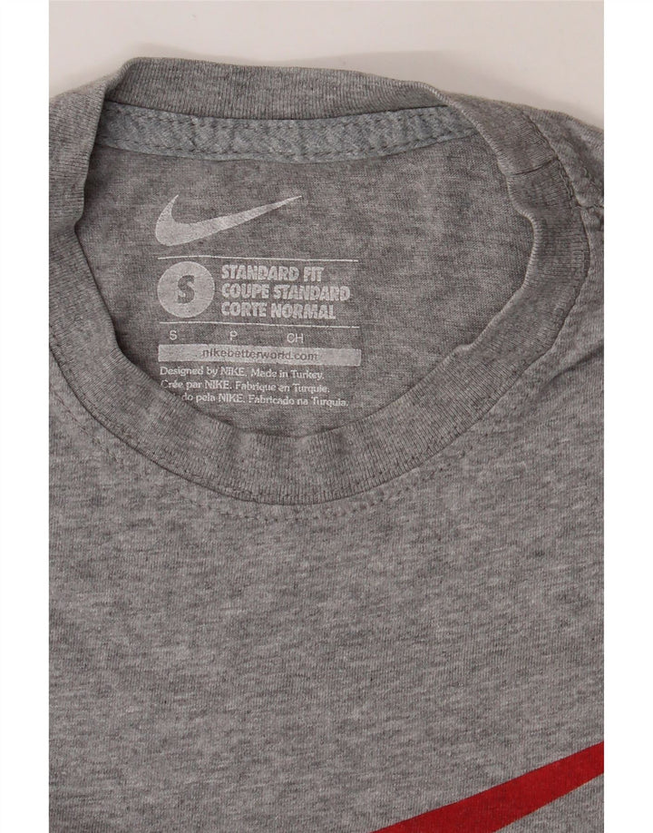 NIKE Mens Standard Fit Graphic T-Shirt Top Small Grey Vintage Nike and Second-Hand Nike from Messina Hembry 