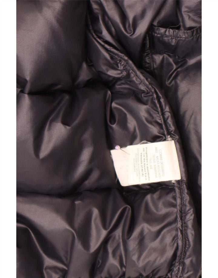 Seventy Womens Hooded Padded Jacket IT 44 Medium Black Polyamide