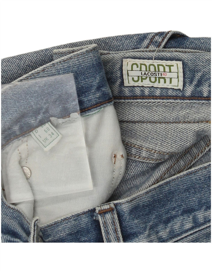 LACOSTE Mens Straight Jeans W34 L34 Blue