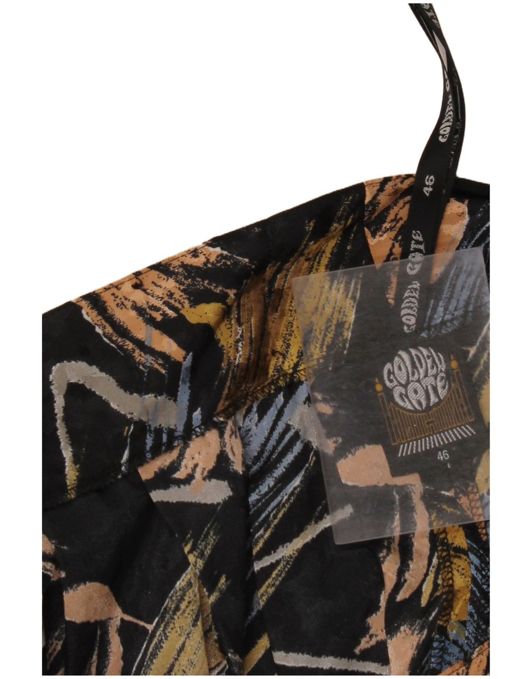 GOLDEN GATE Womens High Waist Cropped Trousers EU 46 XL W34 L20 Black