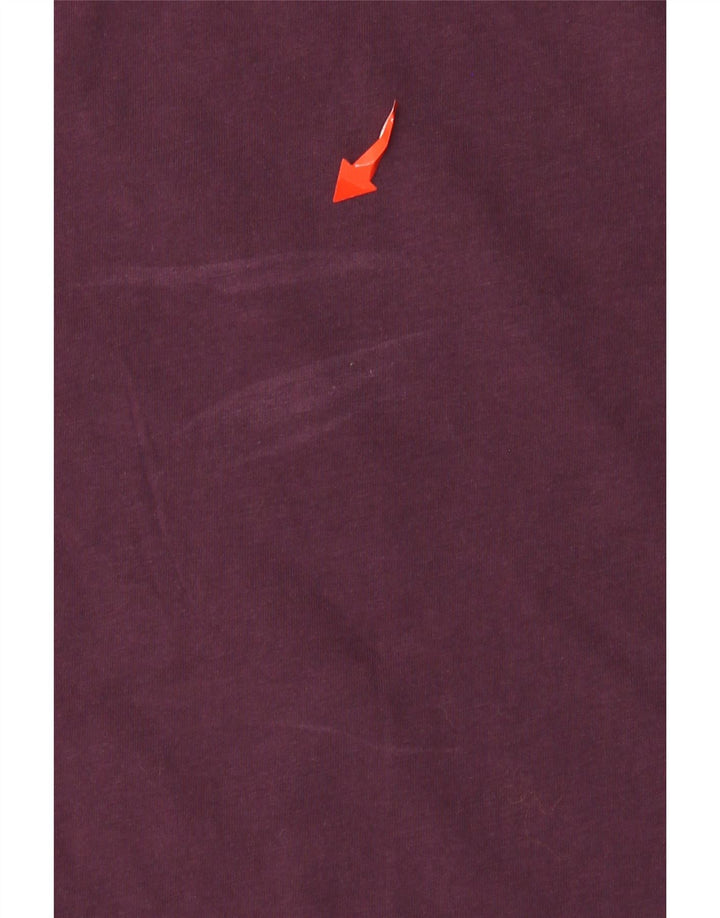 Champion Womens Graphic T-Shirt Top UK 6 XS Purple Cotton